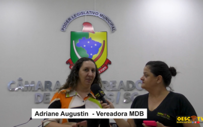 Vereadora Adriane Augustin (MDB), convida para os eventos da Semana do Município de Palmitos