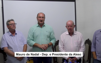 Mauro de Nadal Deputado e Presidente da Alesc, destina recursos para o Hospital Regional de Palmitos