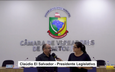 Presidente do Legislativo Palmitos Claudio El, Salvador PP fala sobre 10° Sessão