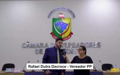 Presidente do PP e Vereador Rafael Dutra Dacroce retorna ao Legislativo