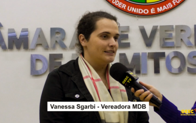 Vereadora Vanessa Sgarbi do Partido MDB fala sobre Auxílio Universitário Transporte