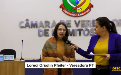 Vereadora Loreci Orsolin Pfeifer Partido PT fala sobre ações.