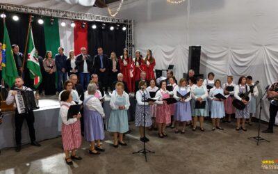 Abertura Programação de Aniversário do Município de Caibi 4° Filó Italiano Coral Primavera