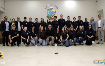 Posse da 3ª Legislatura da Câmara de Vereadores Mirim Jovem de Palmitos.