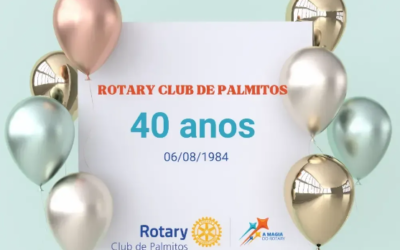 ROTARY DE PALMITOS COMEMORA 40 AN0S