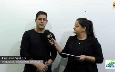 VEREADOR CACIANO SARTORI ASSUME PRESIDÊNCIA INTERINA DA UVESC E DESTACA FORTALECIMENTO DO LEGISLATIVO CATARINENSE