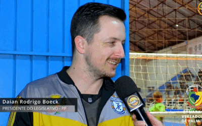 PRESIDENTE DO LEGISLATIVO DESTACA IMPORTÂNCIA SOCIAL DO CAMPEONATO DE FUTSAL EM PALMITOS