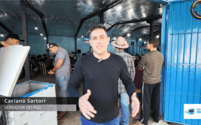 Vereador Caciano Sartori participa do Remate de Gado Geral e Reprodutores em Palmitos