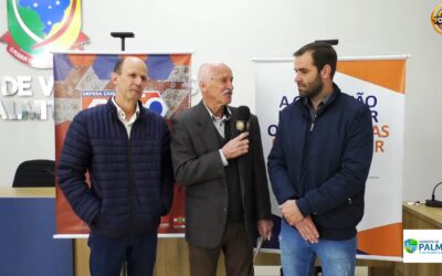 Em evento da Defesa Civil, São Carlos e Palmitos anunciam parceria para construção de ponte e fortalecem cooperação regional