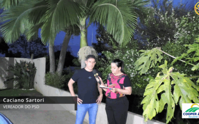 Vereador Caciano Sartori anuncia R$ 200 mil para a Rede Feminina de Combate ao Câncer de Palmitos.