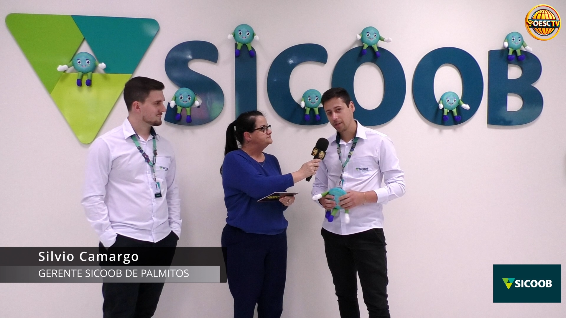 8 – Gerente e Coordenador do Sicoob Oestecredi de Palmitos falam sobre a Campanha Centavinho e melhorias da Agência