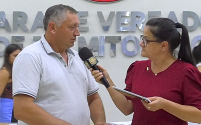 Câmara de Palmitos: Sessão tem leitura de projetos e posse de vereador