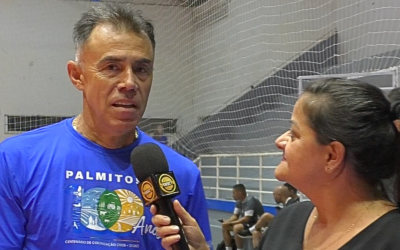 Sandro Farias avalia estreia do Palmitos Futsal e convoca a torcida para o Estadual