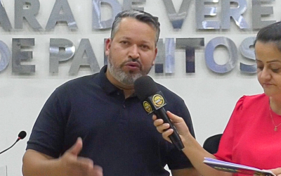 César da Padaria comemora aprovação de asfalto para Linha Aparecida