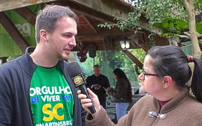 Pré-candidato João Martins visita rancho de Karlito em Águas de Chapecó