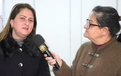 Prefeita Giovana Giacomolli fala sobre a revitalização da praça Carlos Culmey