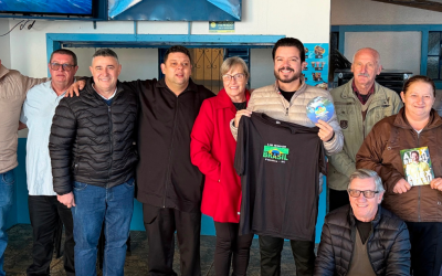 Deputado Estadual Alex Brasil visita Palmitos e destaca apoio ao turismo