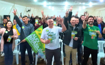 Deputado Estadual Alex Brasil escolhe Palmitos como ponto de partida da campanha e reforça compromisso com o município