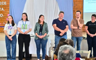 Giovana Giacomolli e Franciele Casaril lançam projeto do centenário para idosos