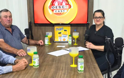 Alcindo Pasqualotto, Carlos Demozzi e Luiz Cavalleri destacam a pecuária de Palmitos no OESC Cast